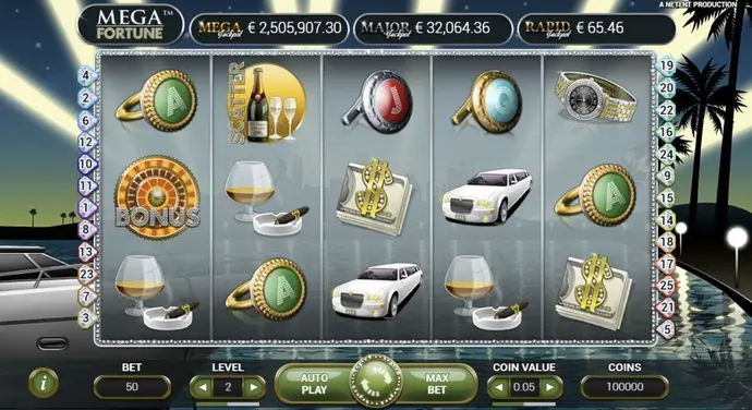 Mega Fortune at Luxury Casino